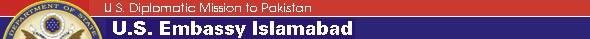 American Embassy Islamabad Banner